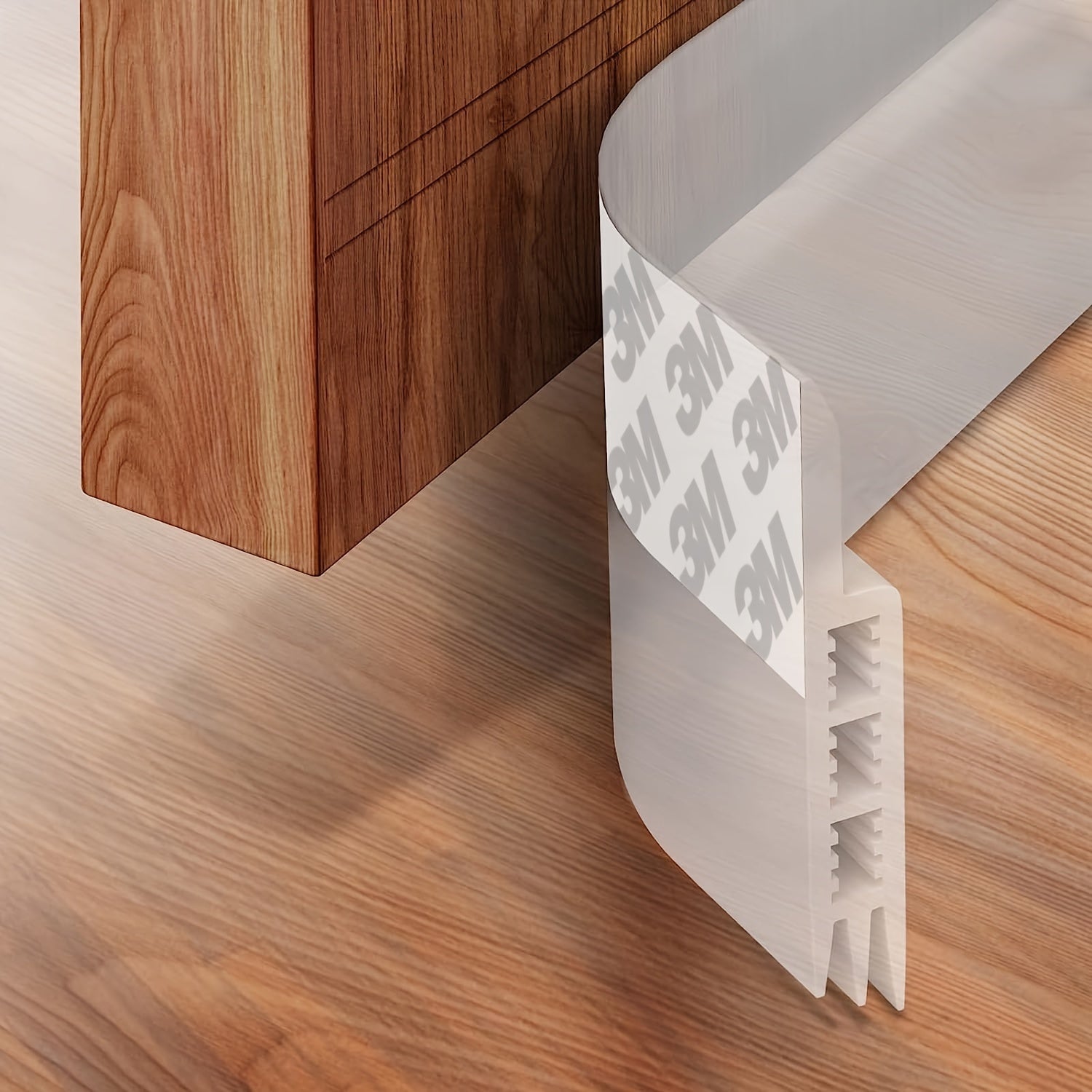 Draft Stopper for Door - Silicone Door Sweep with Strong Adhesive and Sound Insulation