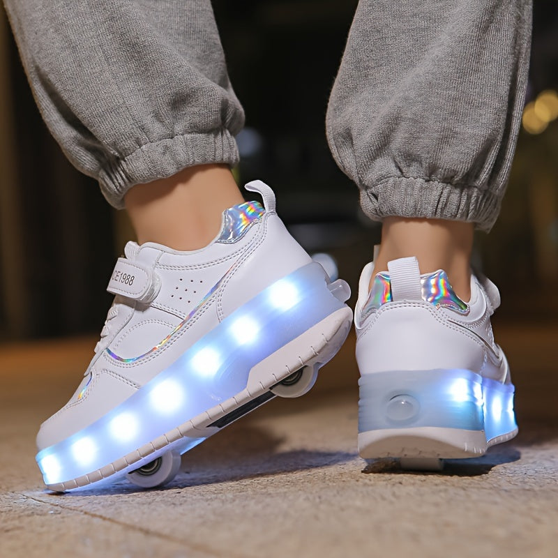 GlowRiders Roller Sneakers - For Kids with Light Show