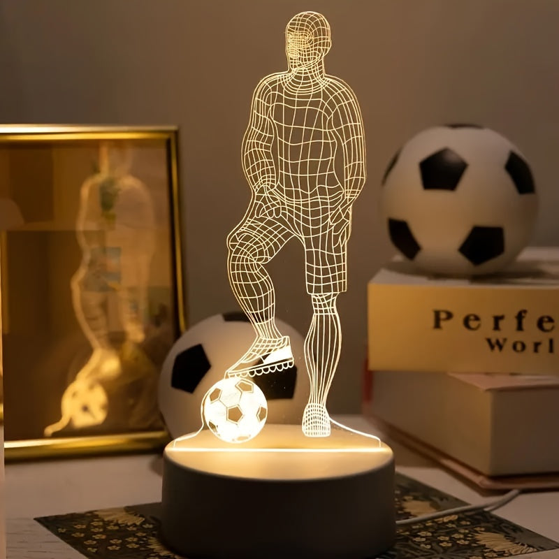 Soccer Player 3D Lamp – For a Sporting Atmosphere