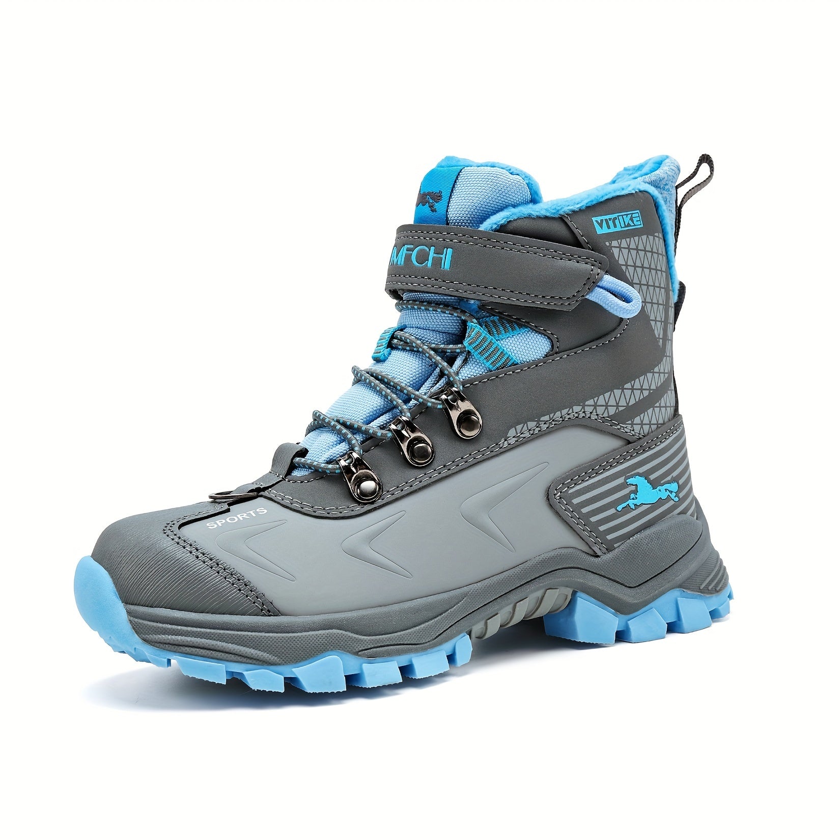Women's High-Top Snow Boots – Non-Slip Walking Shoes with Warm Lining