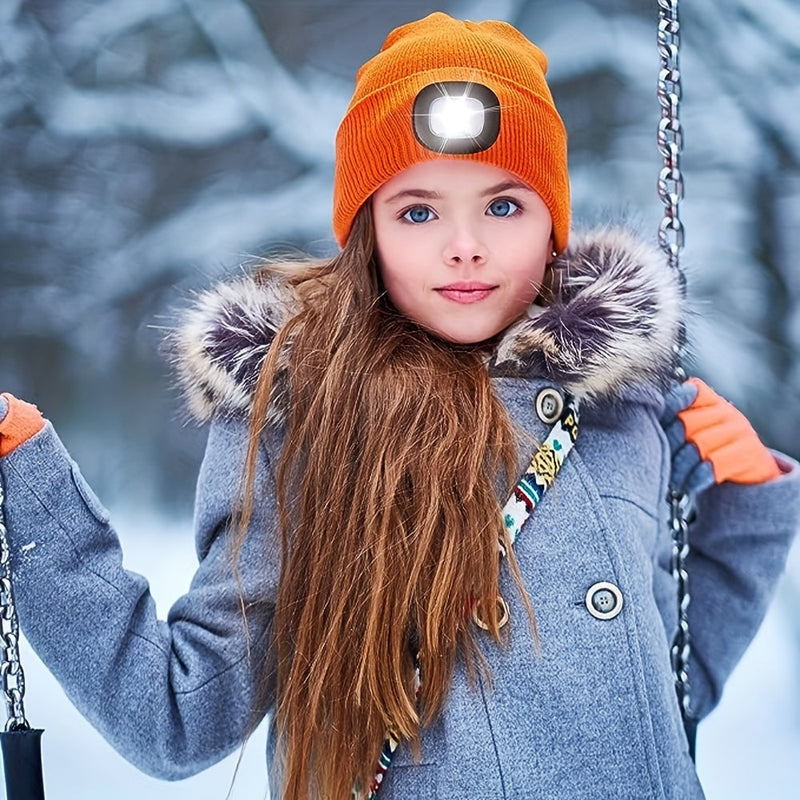 LED Beanie for Kids - Hands-Free and Illuminated