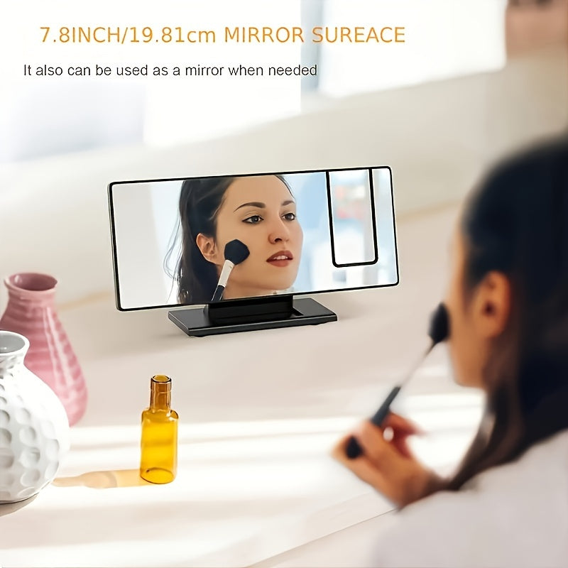 Digital Mirror Alarm Clock with Projection – Large LED Display and Multifunctional Alarm Feature