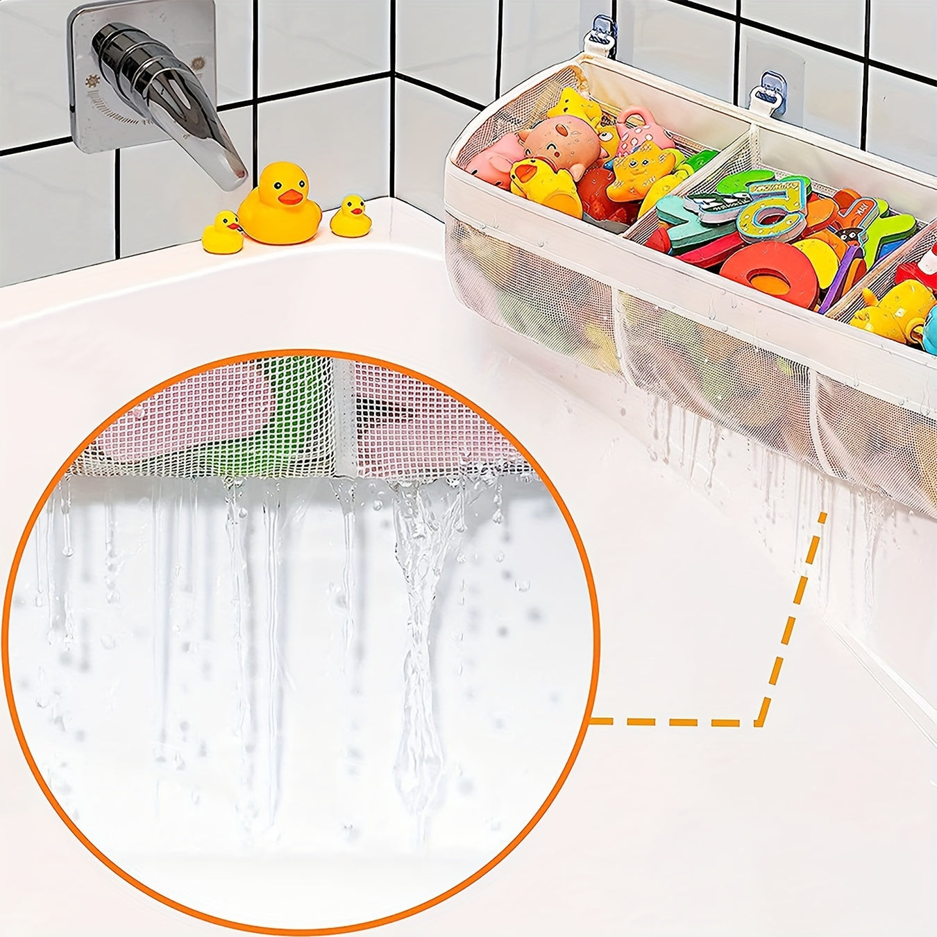 Mesh Bath Toy Organizer - Perfect for Tidiness