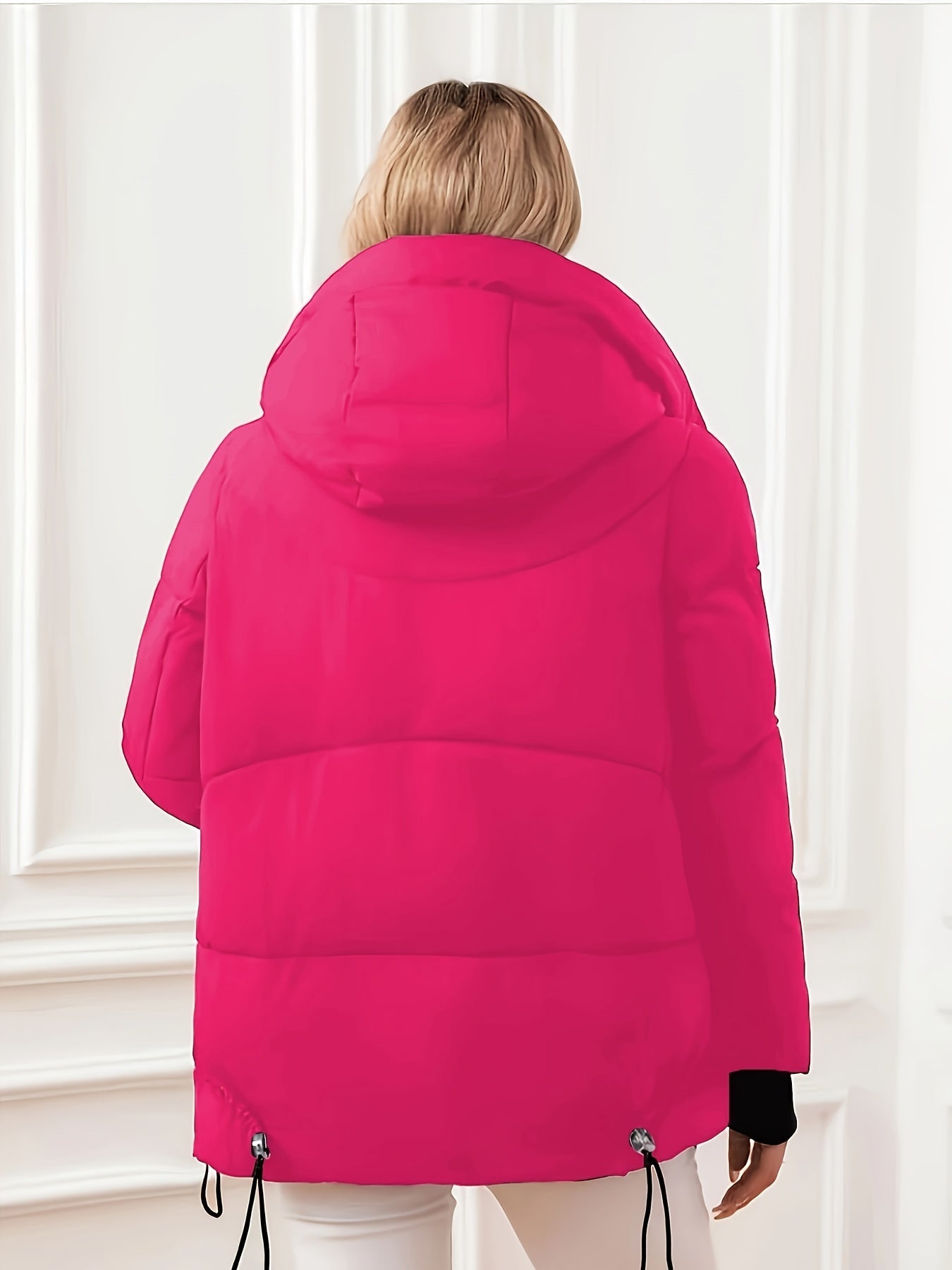 Modern Winter Jacket with Adjustable Hood and Waist – Quilted Design for Maximum Warmth and Comfort
