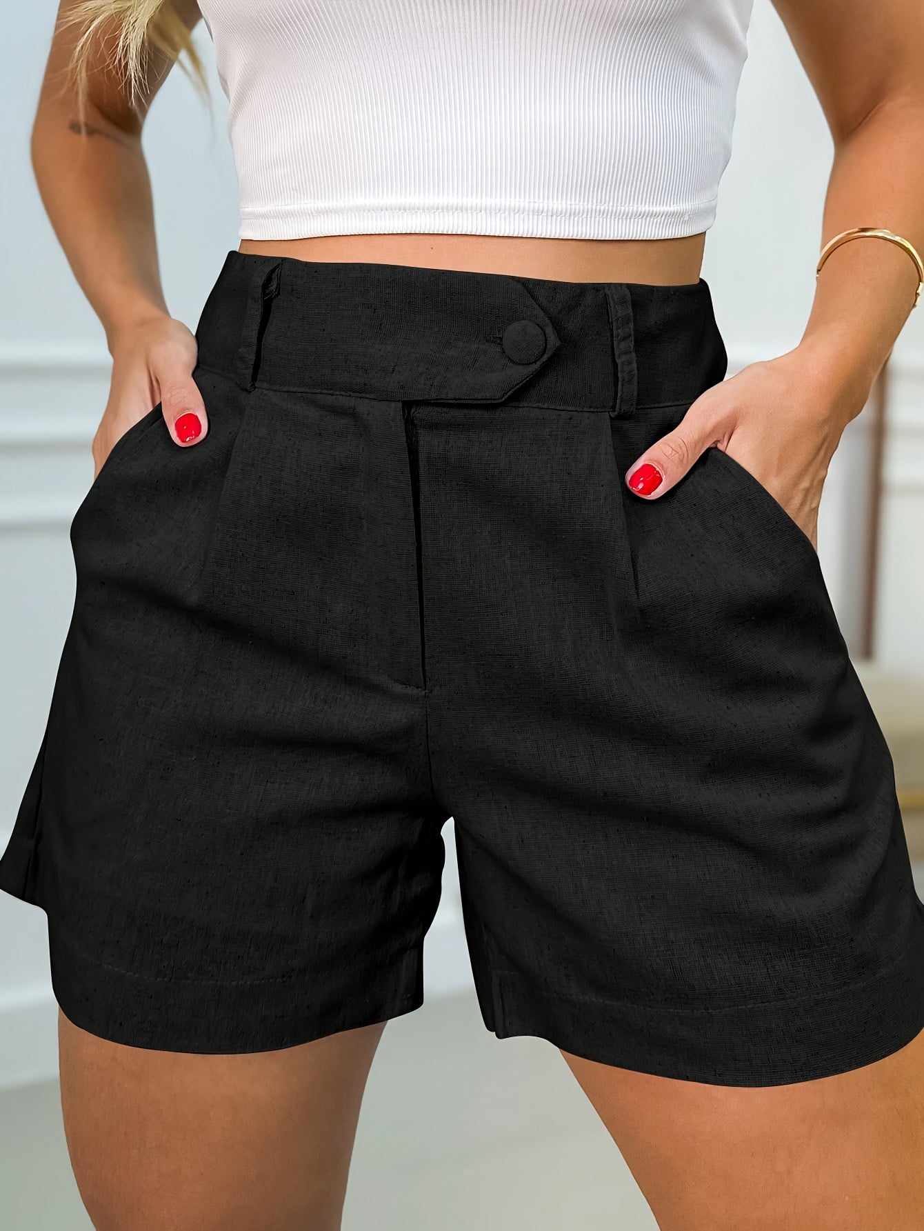 Elegant High Waist Shorts – Comfort and Style in One