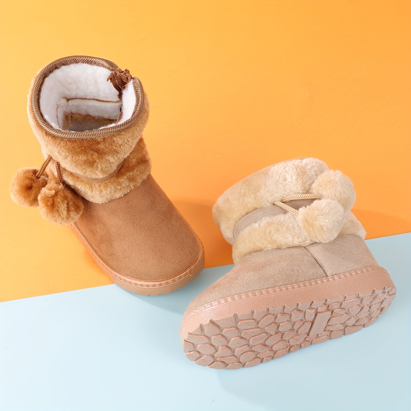 Cute Plush Boots for Kids - For Warmth and Comfort