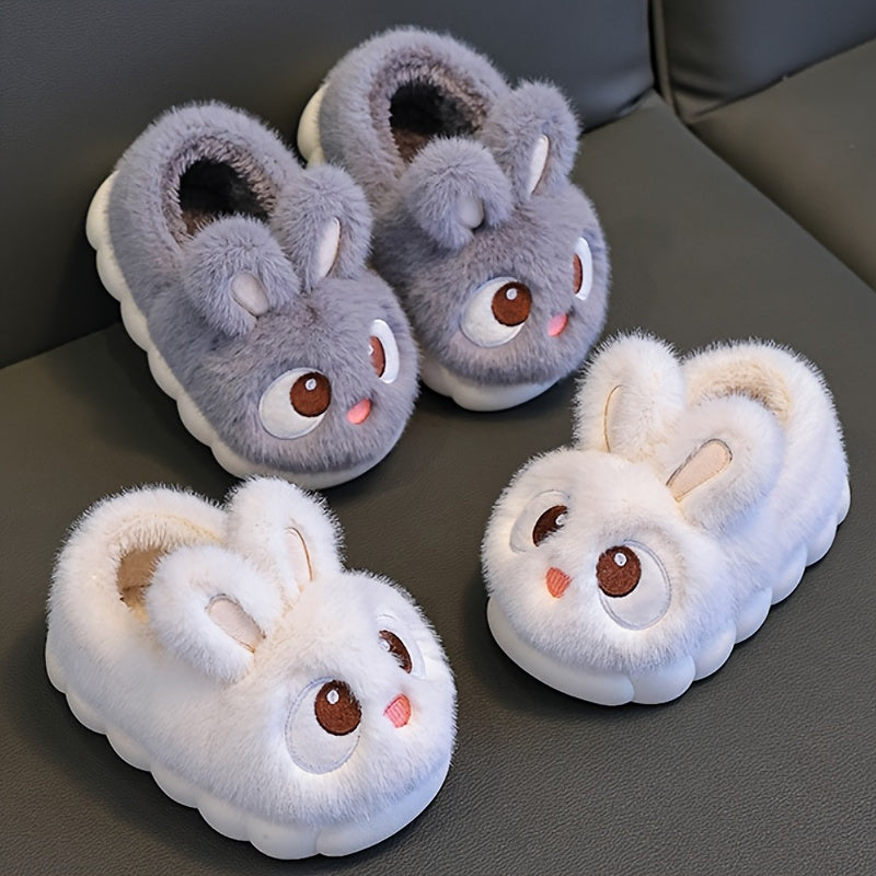 Plush Bunny Slippers for Kids - For Comfortable Winter Days