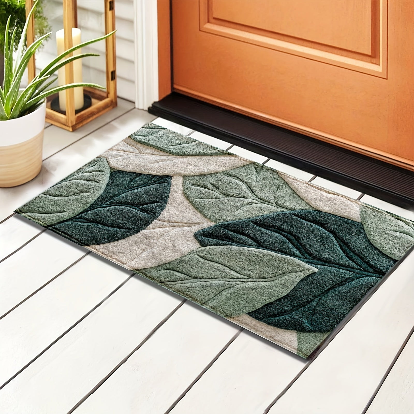 Leaf Bath Mat – Absorbent, Plush, and Comfortable for the Bathroom