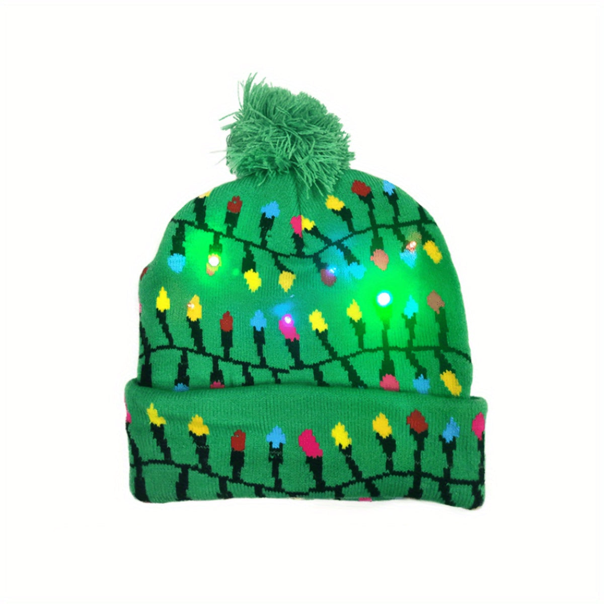 Frosty LED Christmas Hat - Bright and Cheerful for the Holidays