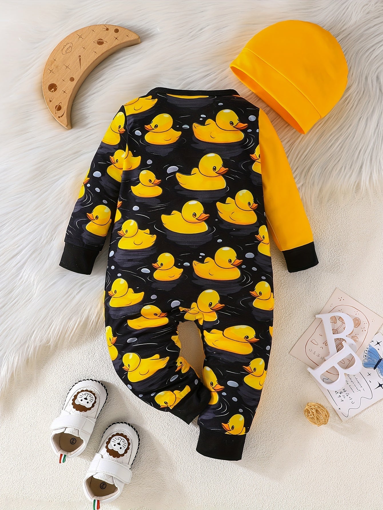 Cheerful Duck Overall for Babies - For Comfortable Playtime