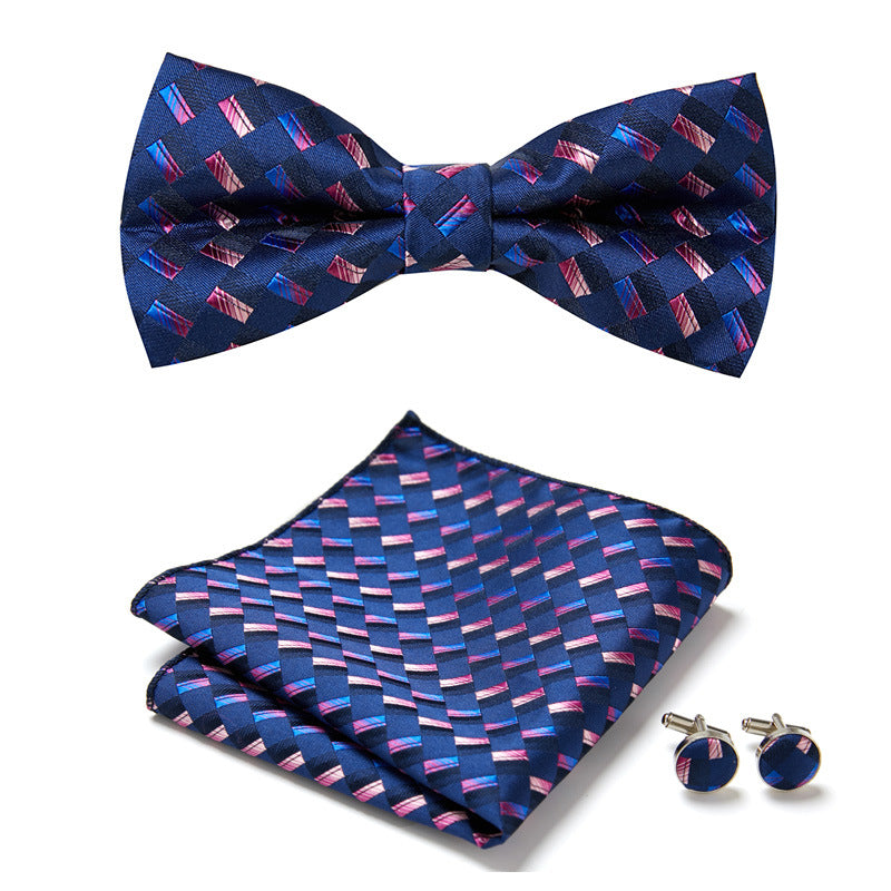 Elegant Bow Tie Set – Handcrafted with Matching Accessories