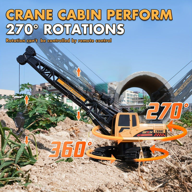 MegaLift RC Crane - Powerful 360° Remote-Controlled Construction Crane