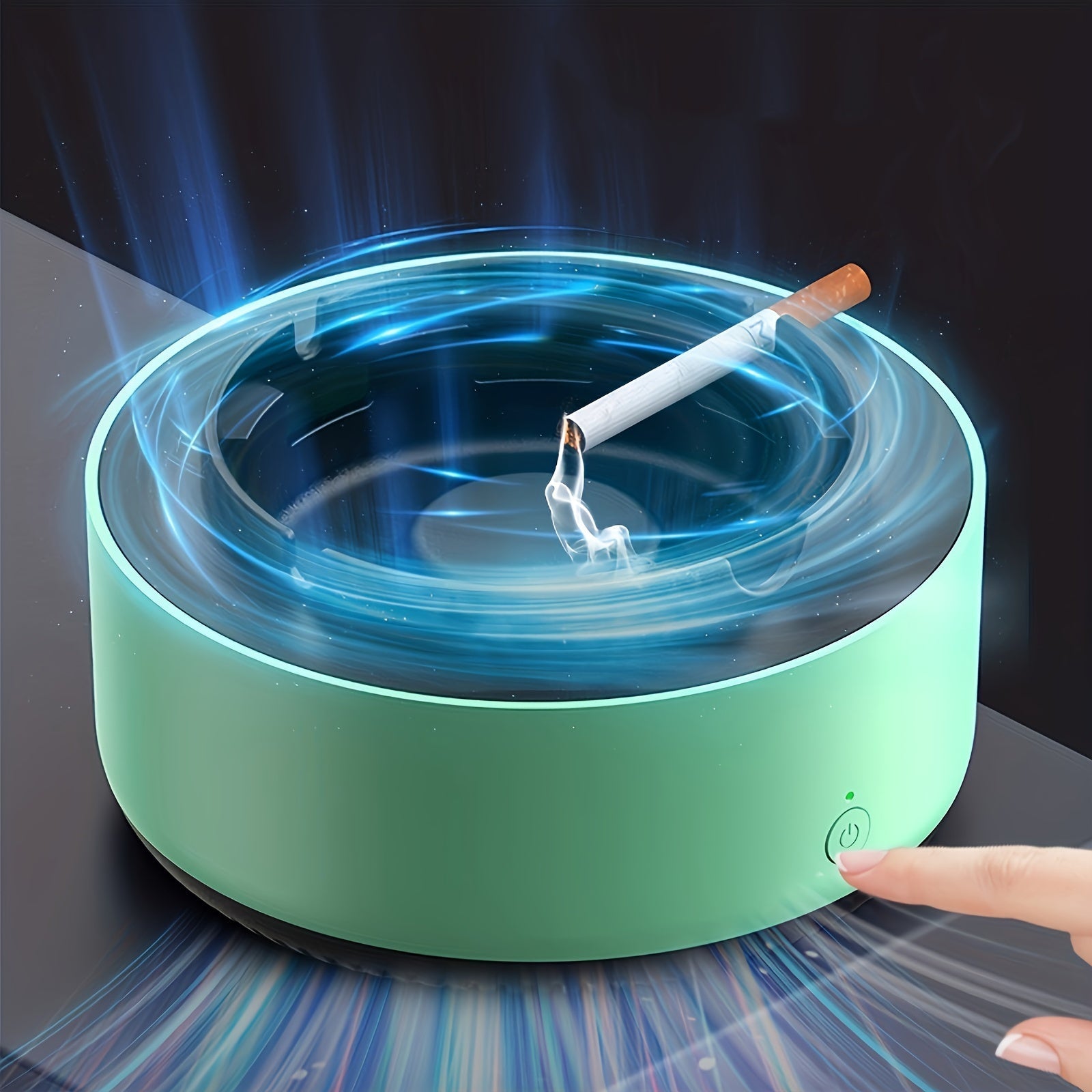 Smart Ashtray with Air Purifier – Effective Smoke and Odor Removal with Silent Design