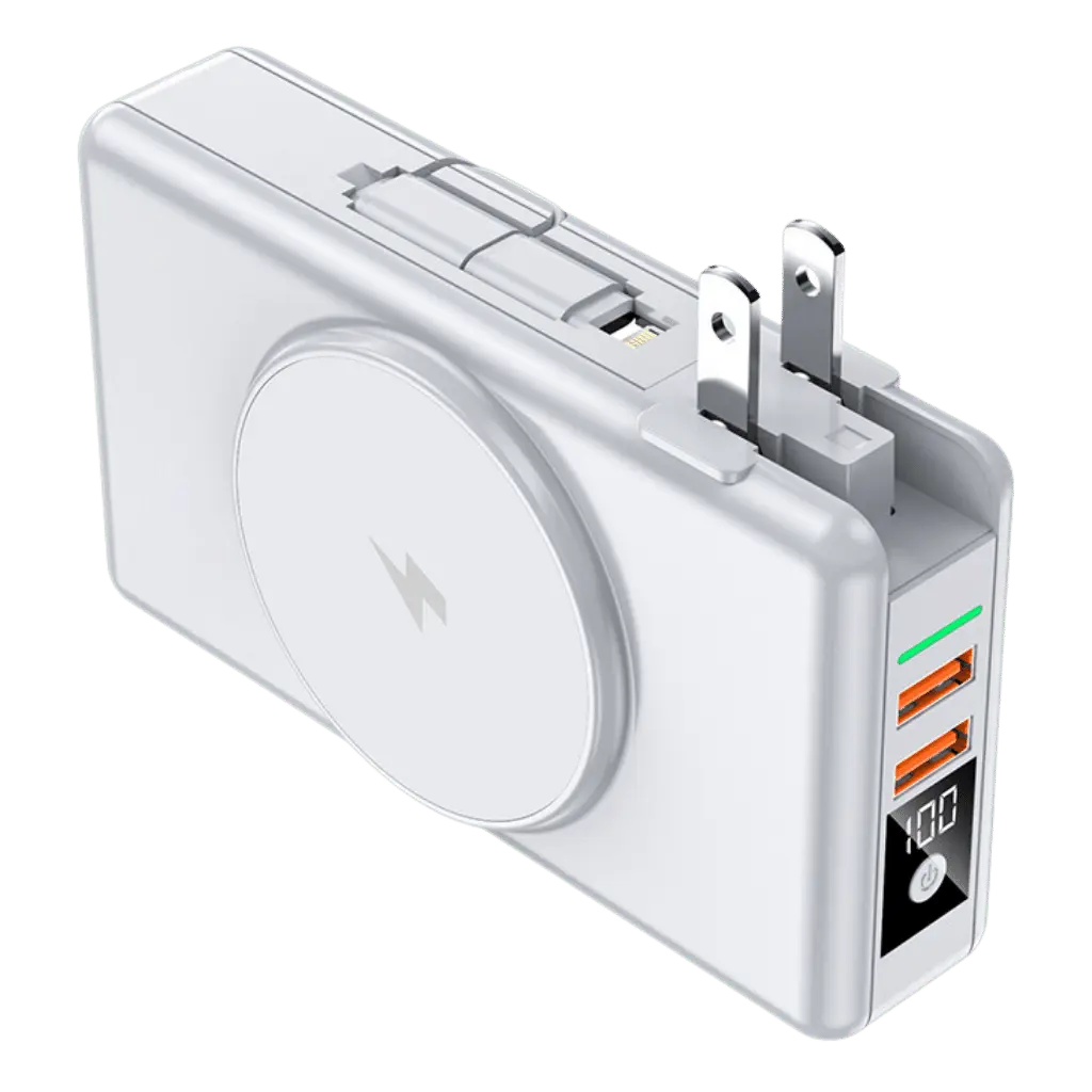 EnergieMate 5-in-1 Powerbank – Smart Travel Companion with 15,000mAh