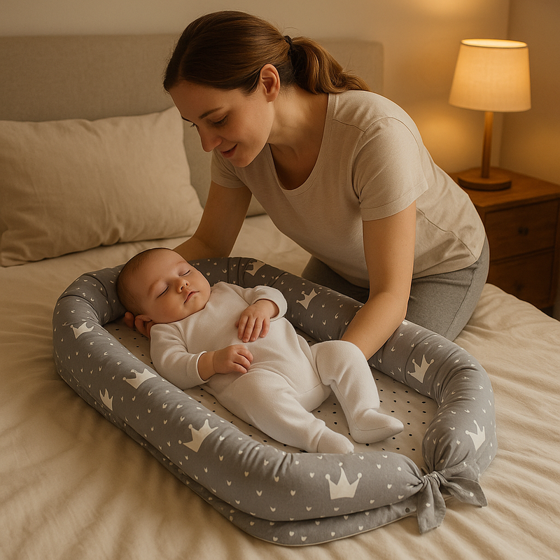 Portable Baby Travel Crib – Breathable Foldable Design