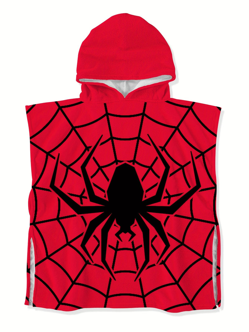 Spider Web Hooded Bath Towel – Flame-Resistant & Multi-Use Cape