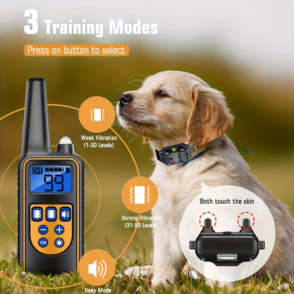 Smart Trainer Pro – Rechargeable Remote Dog Collar with Beep & Vibration