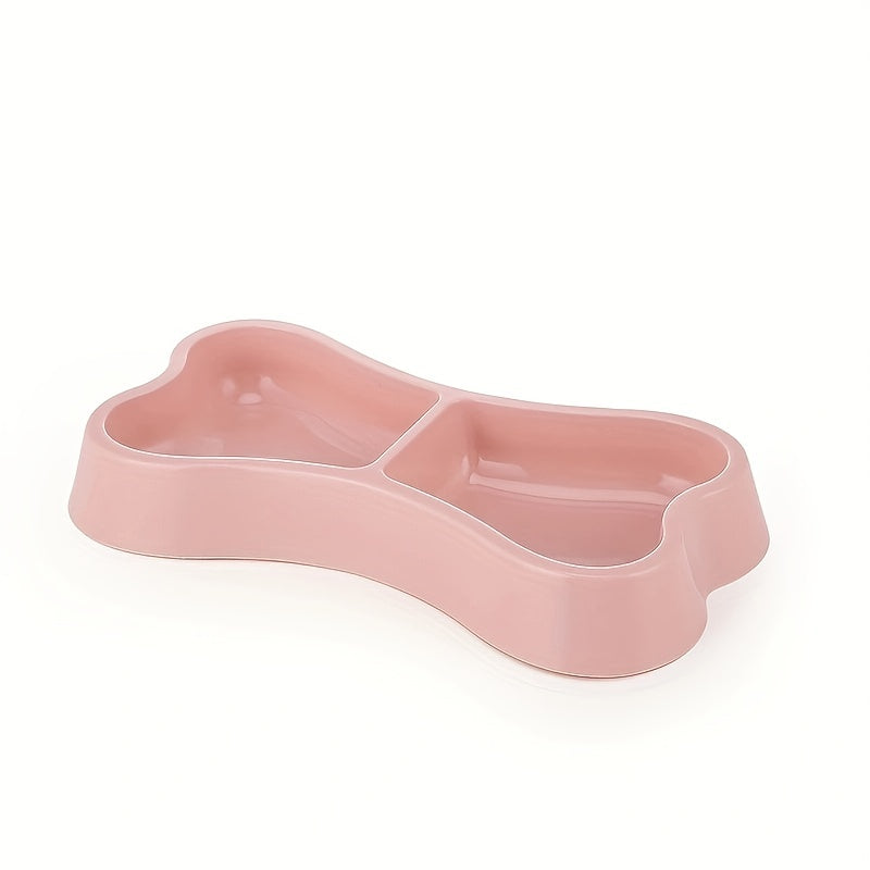 Macaron Bone-Shaped Double Dog Bowl – Practical and Stylish Feeding for Your Dog