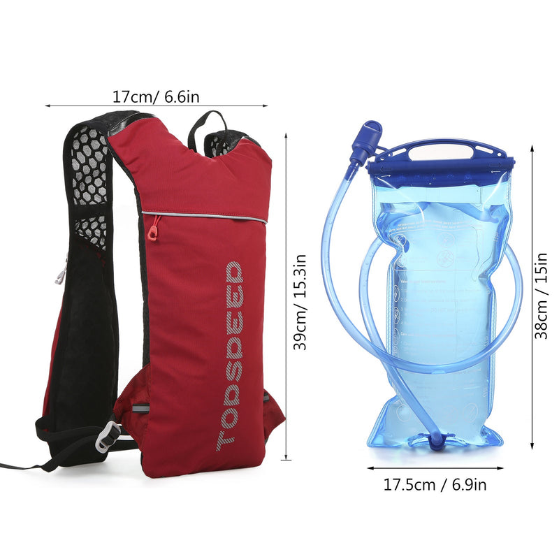 HydroPack Lightweight Hydration Backpack - 2L Water Reservoir for Running, Biking & Hiking