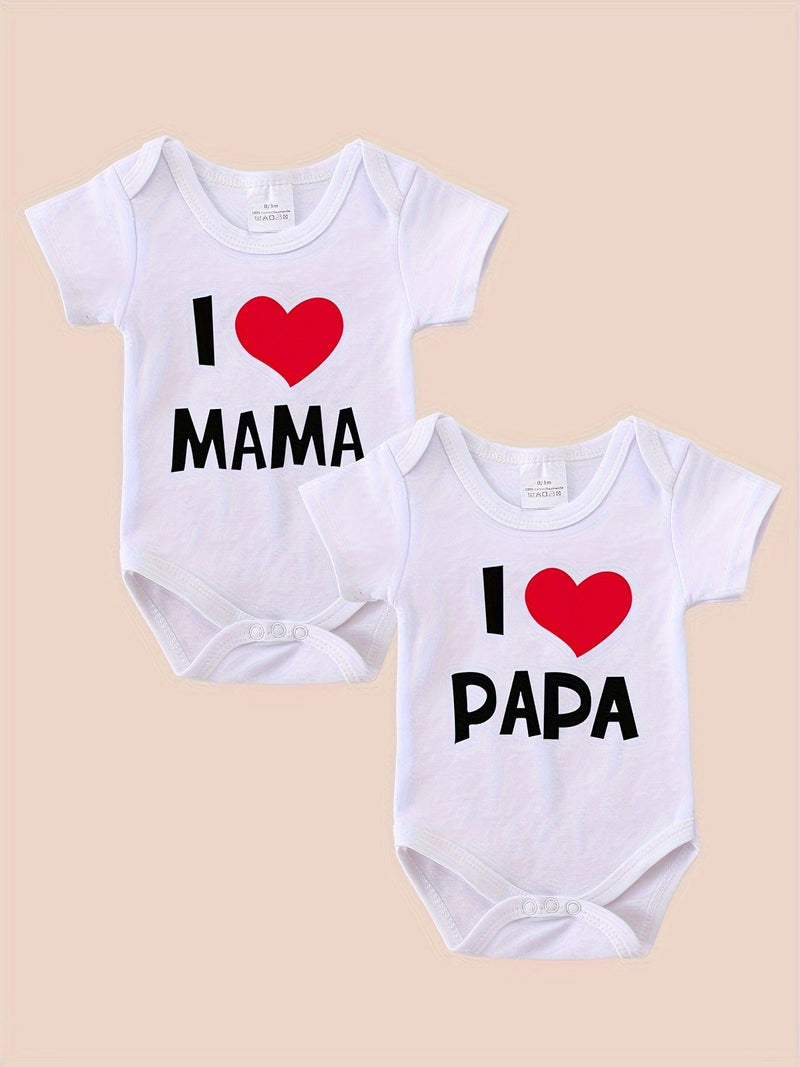 Loving Baby Romper Set – Perfect for Summer Moments with Mom and Dad