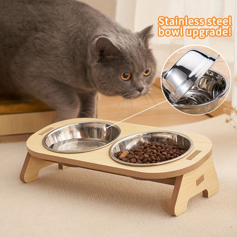 Elevated Cat Food Bowl Set – Durable and Comfortable Eating for Your Cat