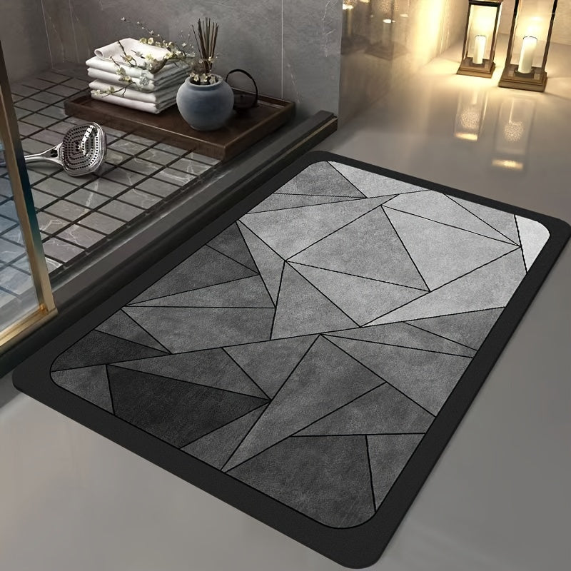 Luxury Geometric Bath Mat - For Stylish Bathrooms