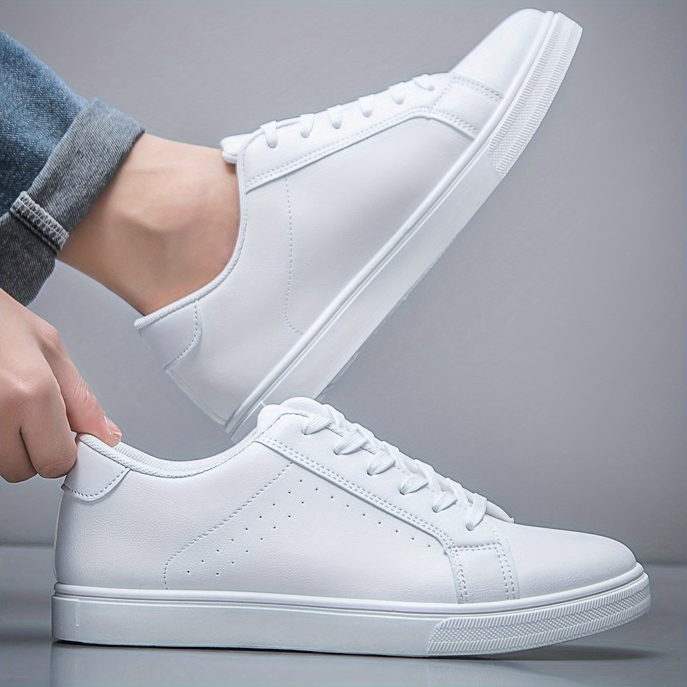 Men's Casual Lace-Up Sneakers – Comfortable and Modern for Spring and Summer