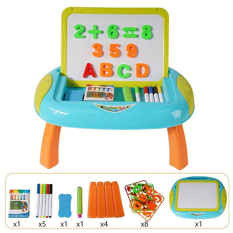 Educational Drawing Board for Kids – Double-Sided with Magnetic Numbers and Letters for Creative Learning