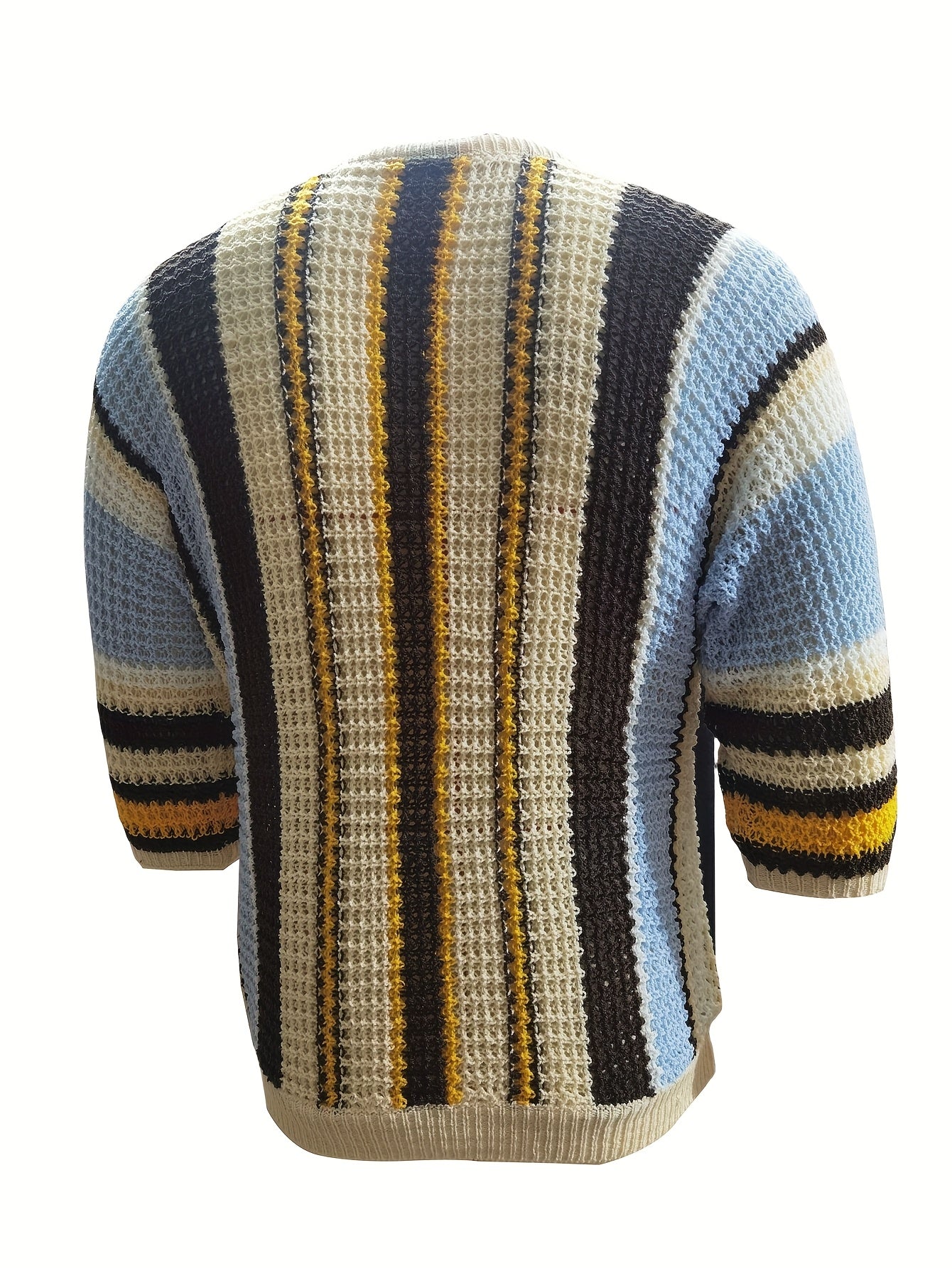 Casual Striped Knitted Sweater – Comfortable and Airy
