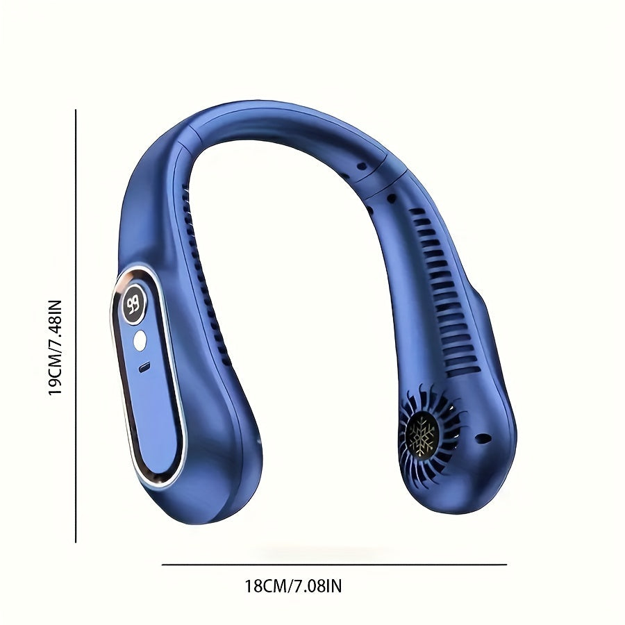 Rechargeable USB Neck Fan for Powerful, Silent Cooling – Perfect for Outdoor and Indoor Use