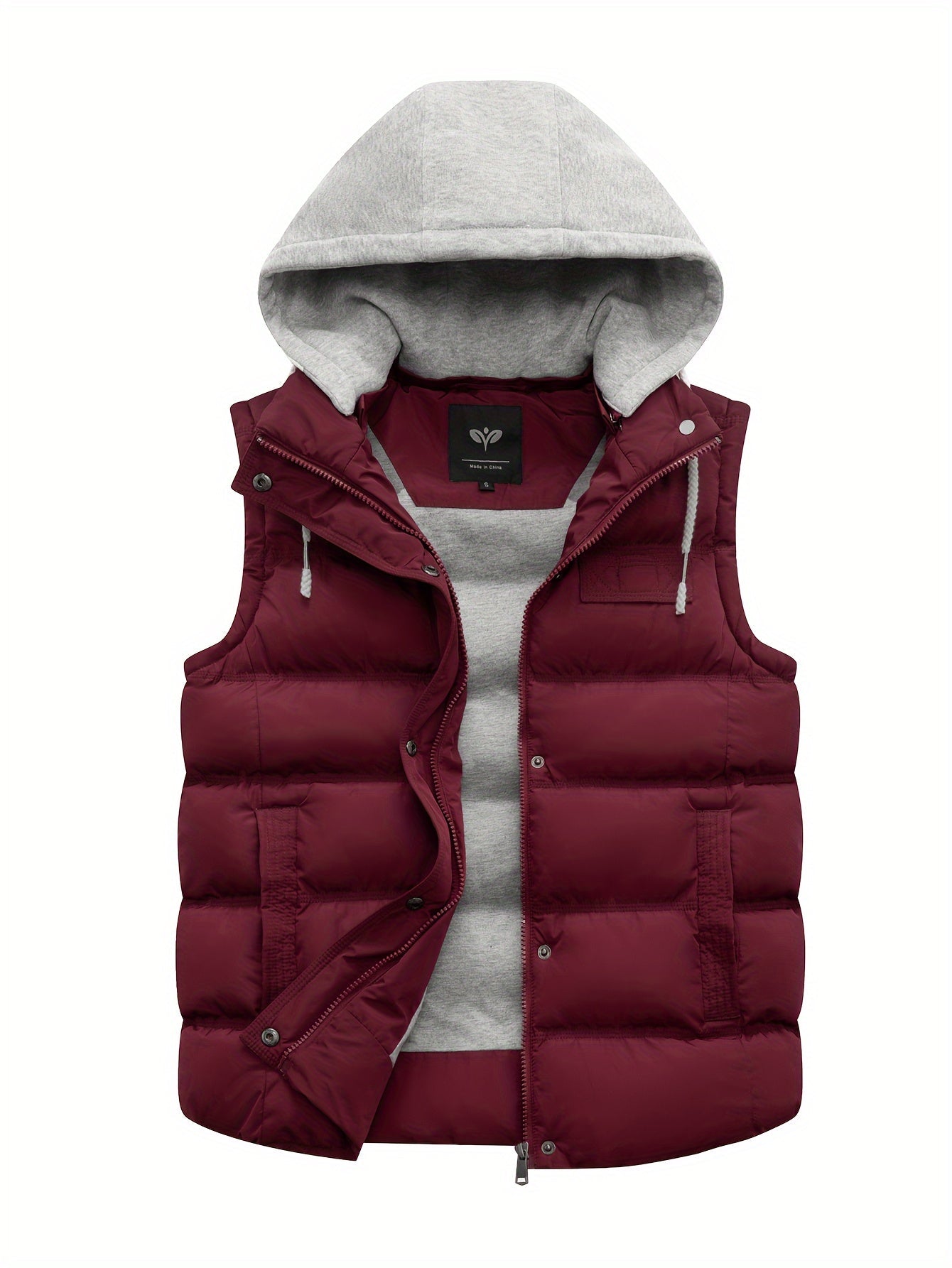 Quilted Women's Vest with Hood – Stylish and Warm Sleeveless Winter Jacket