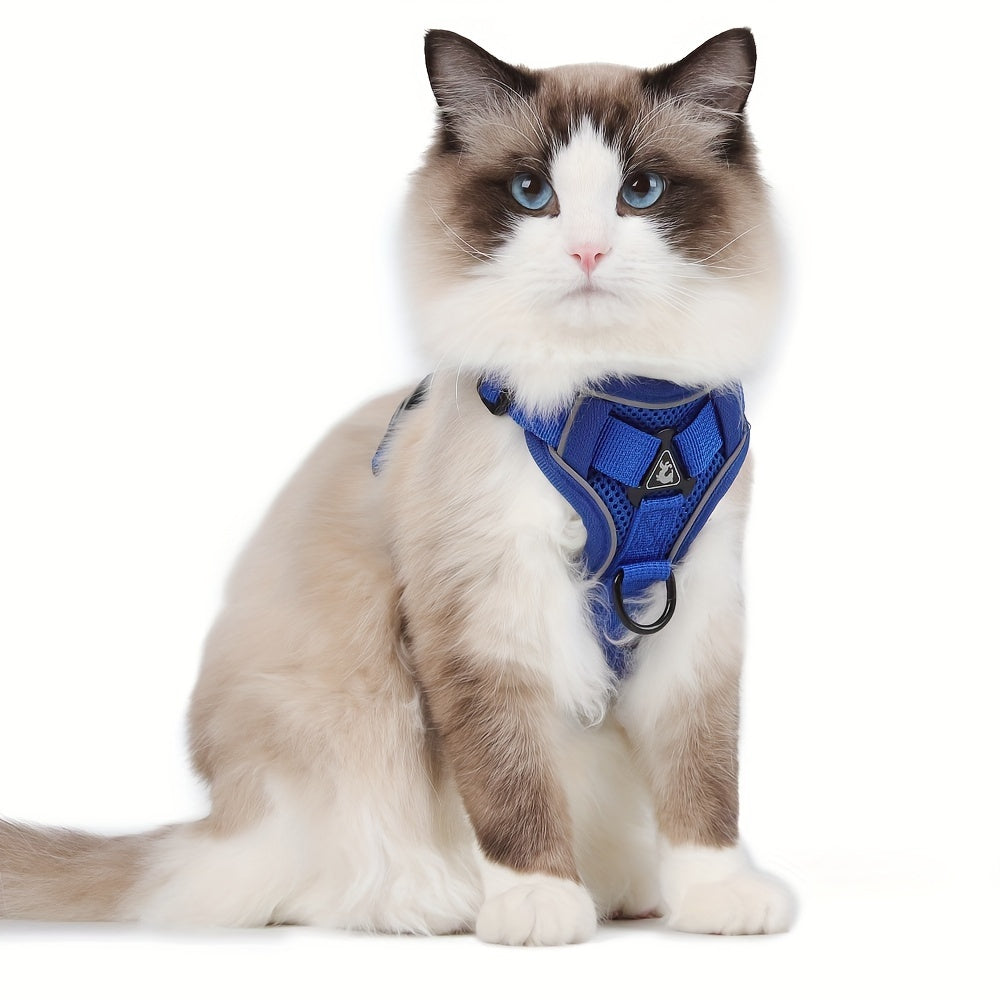 Reflective Cat Harness and Leash Set – Ideal for Walking and Training