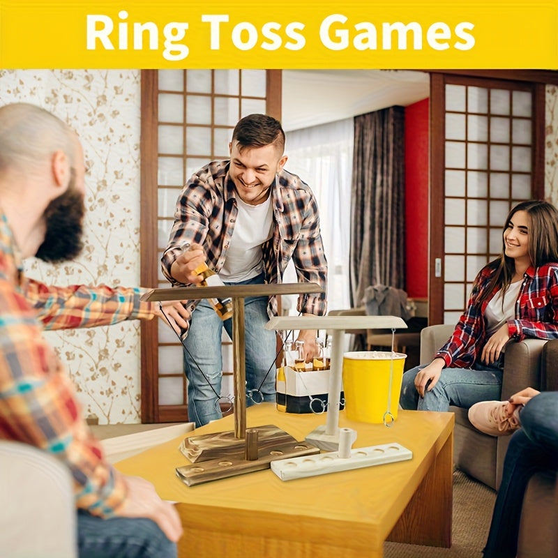 Wooden Ring Toss Game – Traditional and Challenging