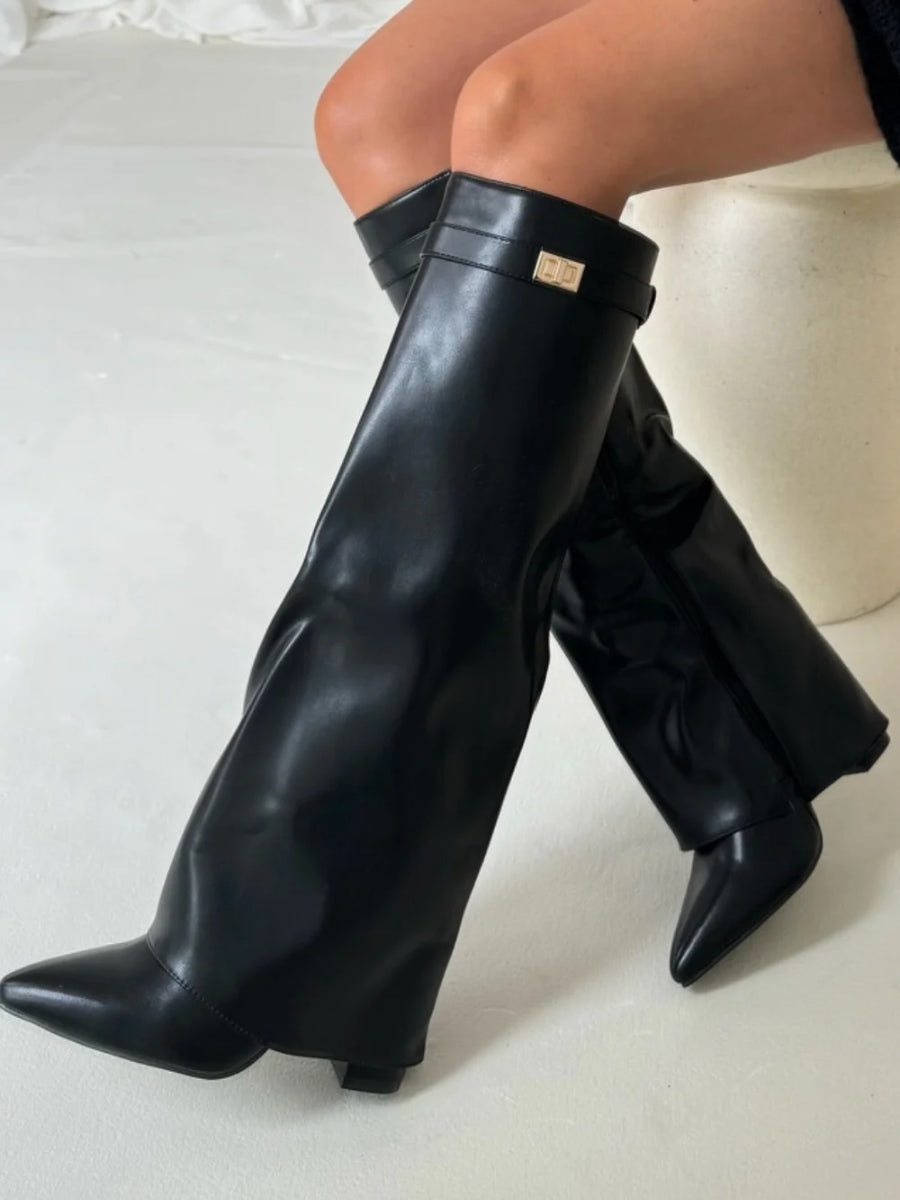 Luxe Suede Over-the-Knee Boots for Women – Comfort and Class