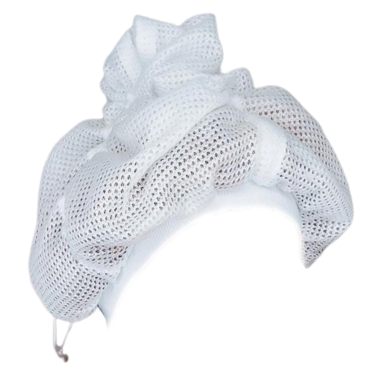 Net Plopping Cap – Comfortable and Efficient Drying for Curly Hair