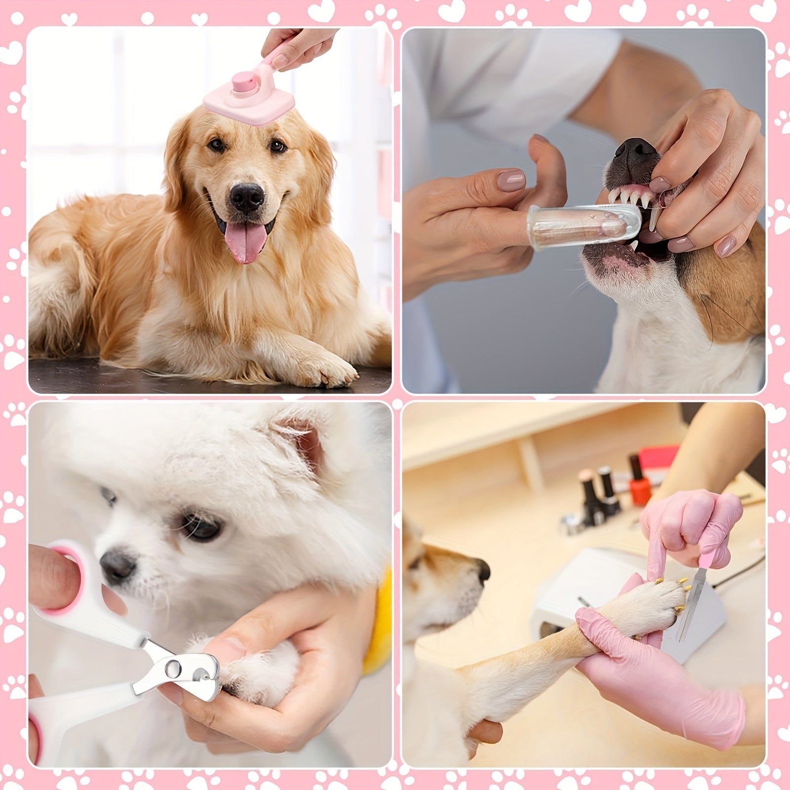 8-Piece Dog Grooming Set - For a Healthy and Shining Coat of Your Pet