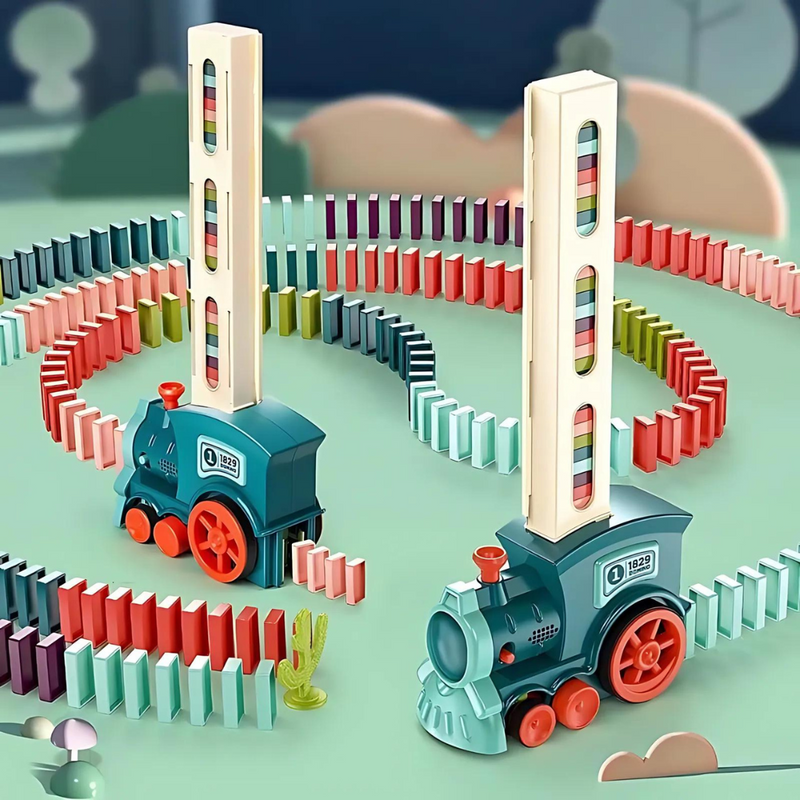 Automatic Domino Train - Playful and Educational