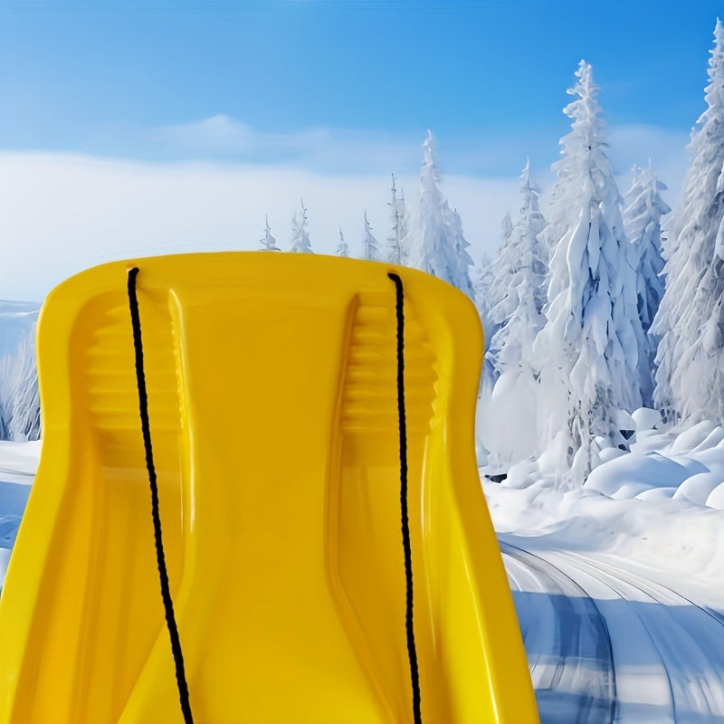Versatile Ski Sled with Brake – Perfect for Snow, Grass, and Ice, Incl. Tow Rope