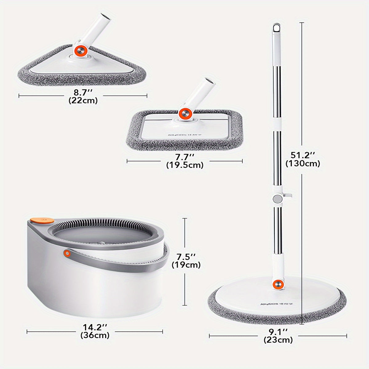FlexiClean Spin Mop Set – Hands-Free, Adjustable, and Efficient Cleaning