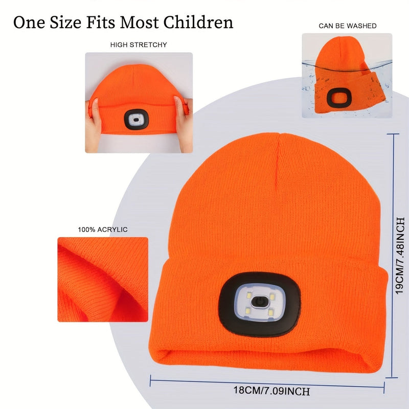 LED Beanie for Kids - Hands-Free and Illuminated