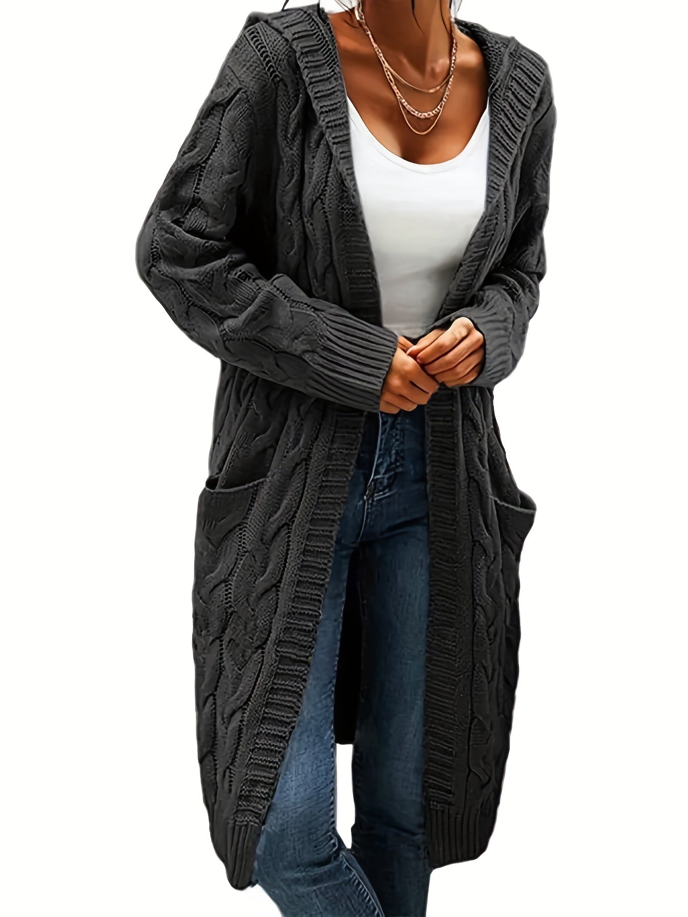 Sophia’s Cable Knit Sweater - Comfort and Style for Cold Days