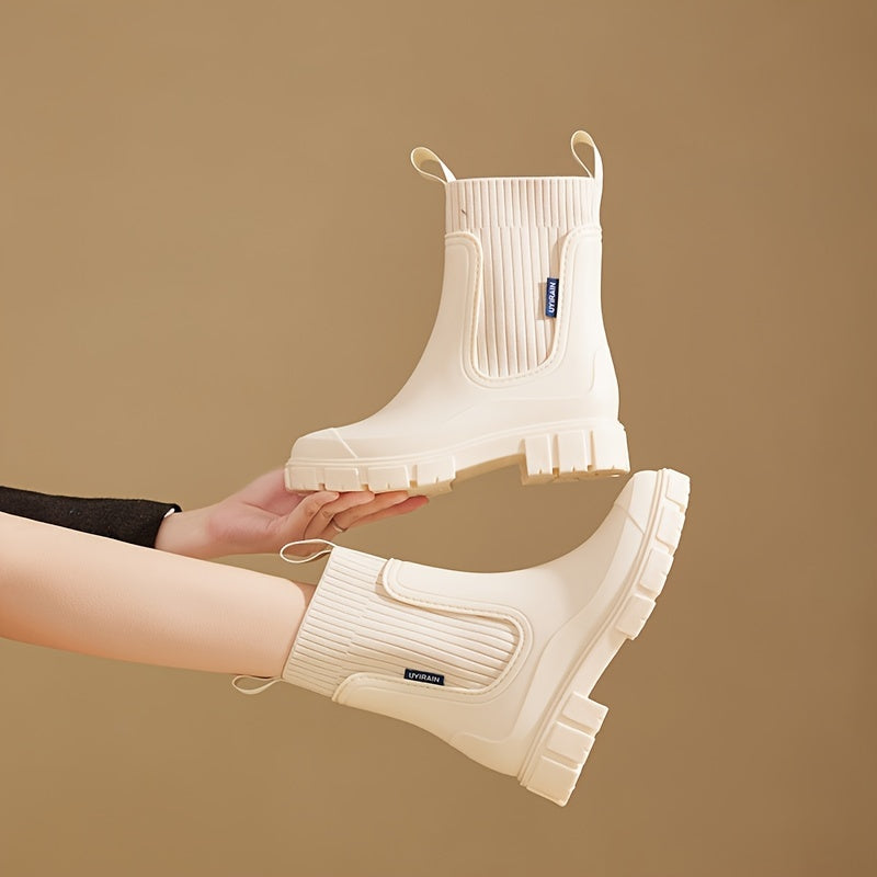 Urban Storm Women's Rain Boots - Stylish and Waterproof for Any Weather