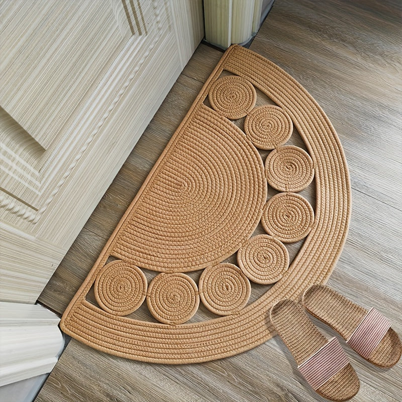Bohemian Handwoven Bath Mat – Perfect for Your Bathroom or Entryway