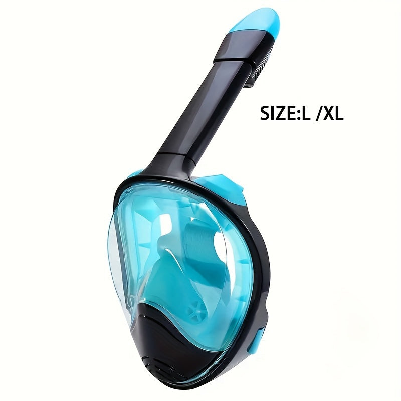 Full Face Snorkel Mask – 180° Panoramic View and Camera Mount for Perfect Underwater Experience