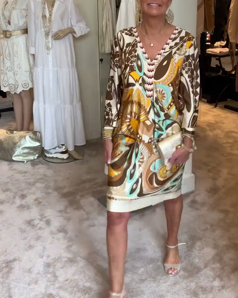 Vintage Vibe Dress - Elegant and Comfortable for Any Occasion
