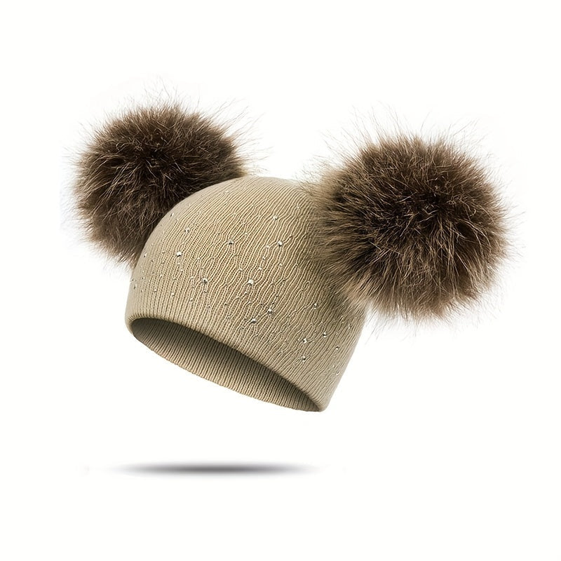 Lily Girls Pompon Hat - Playful and Warm for the Winter Months