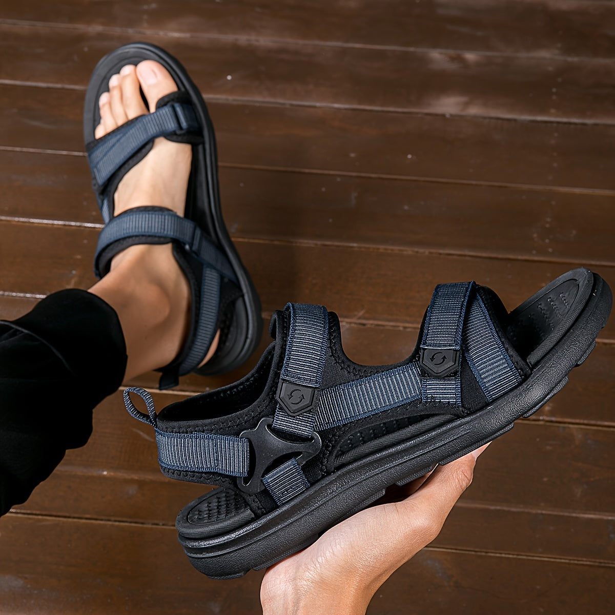 TrailVent Breathable Men’s Sandals – Comfortable Outdoor Grip