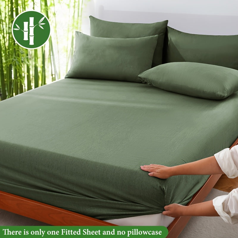 Summer Cool Bamboo Fiber Fitted Sheet – Luxury Breathable Comfort