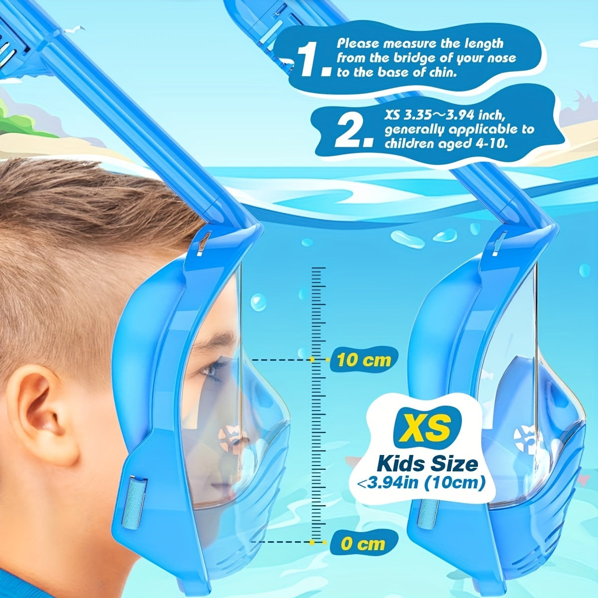 HD Panoramic Diving Mask Set – Enhanced Visibility and Comfort for Snorkeling and Swimming