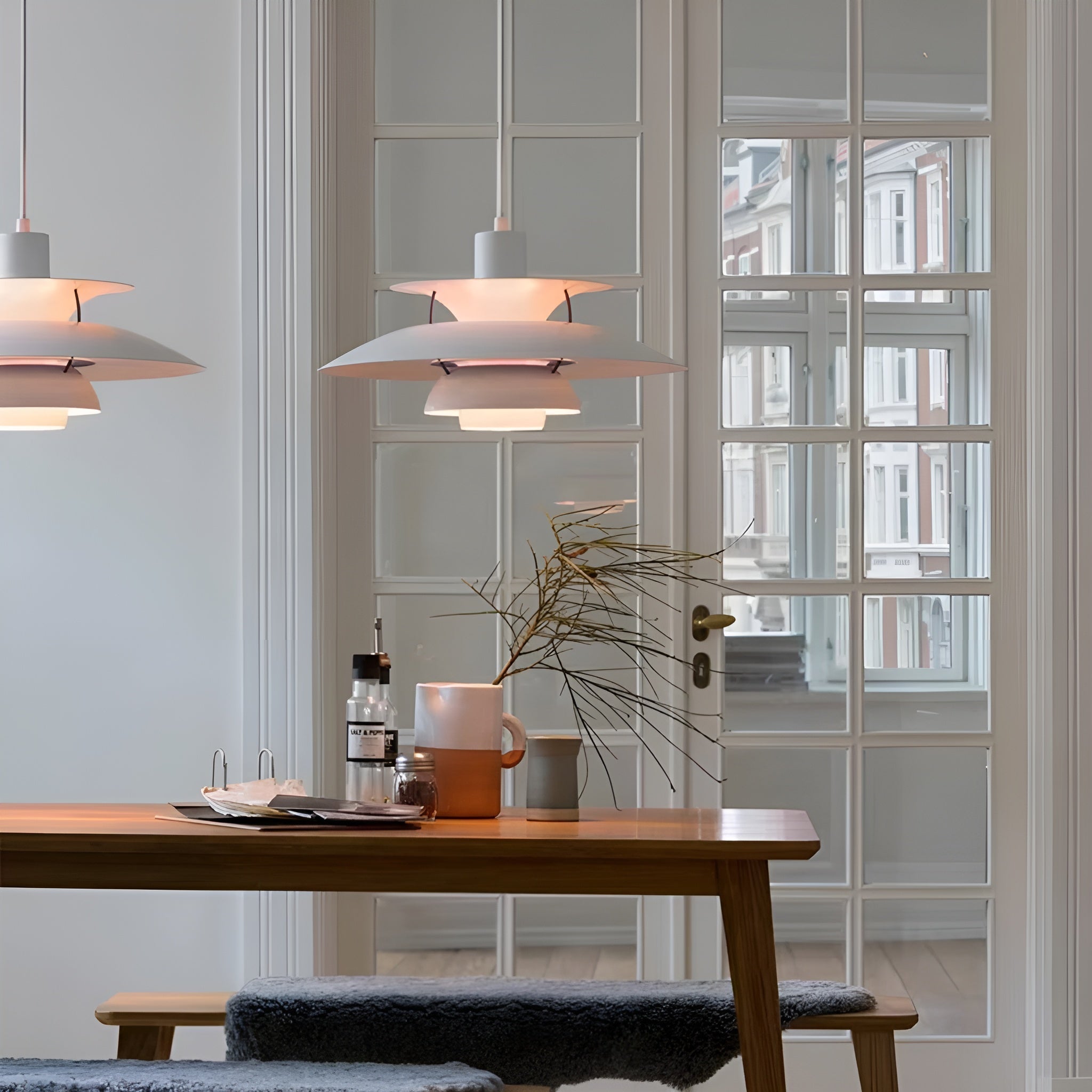 SkyGlow LED Pendant Lamp – Modern Scandinavian Design with Dimming Function